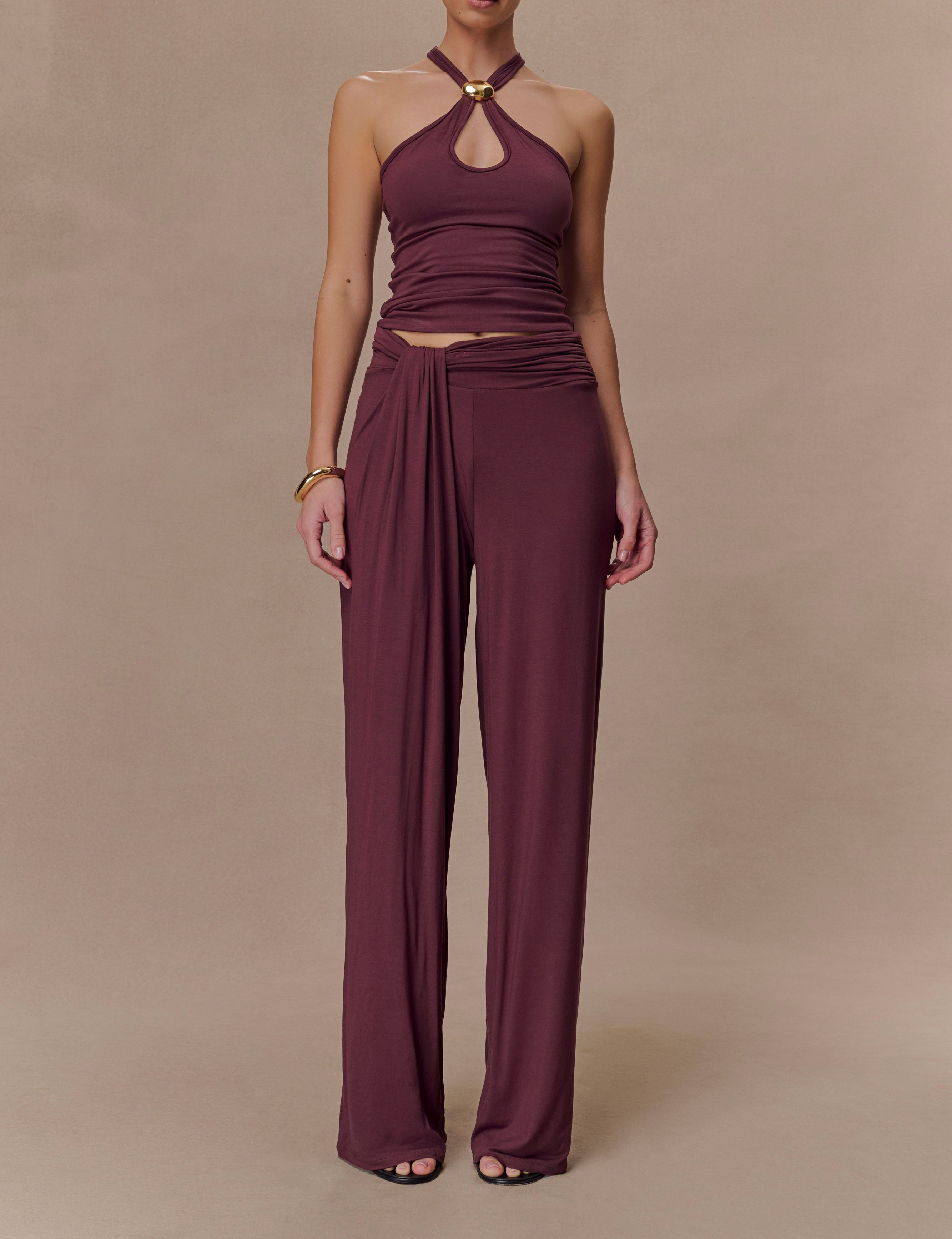 Mahogany Modal Tank Top With Hardware