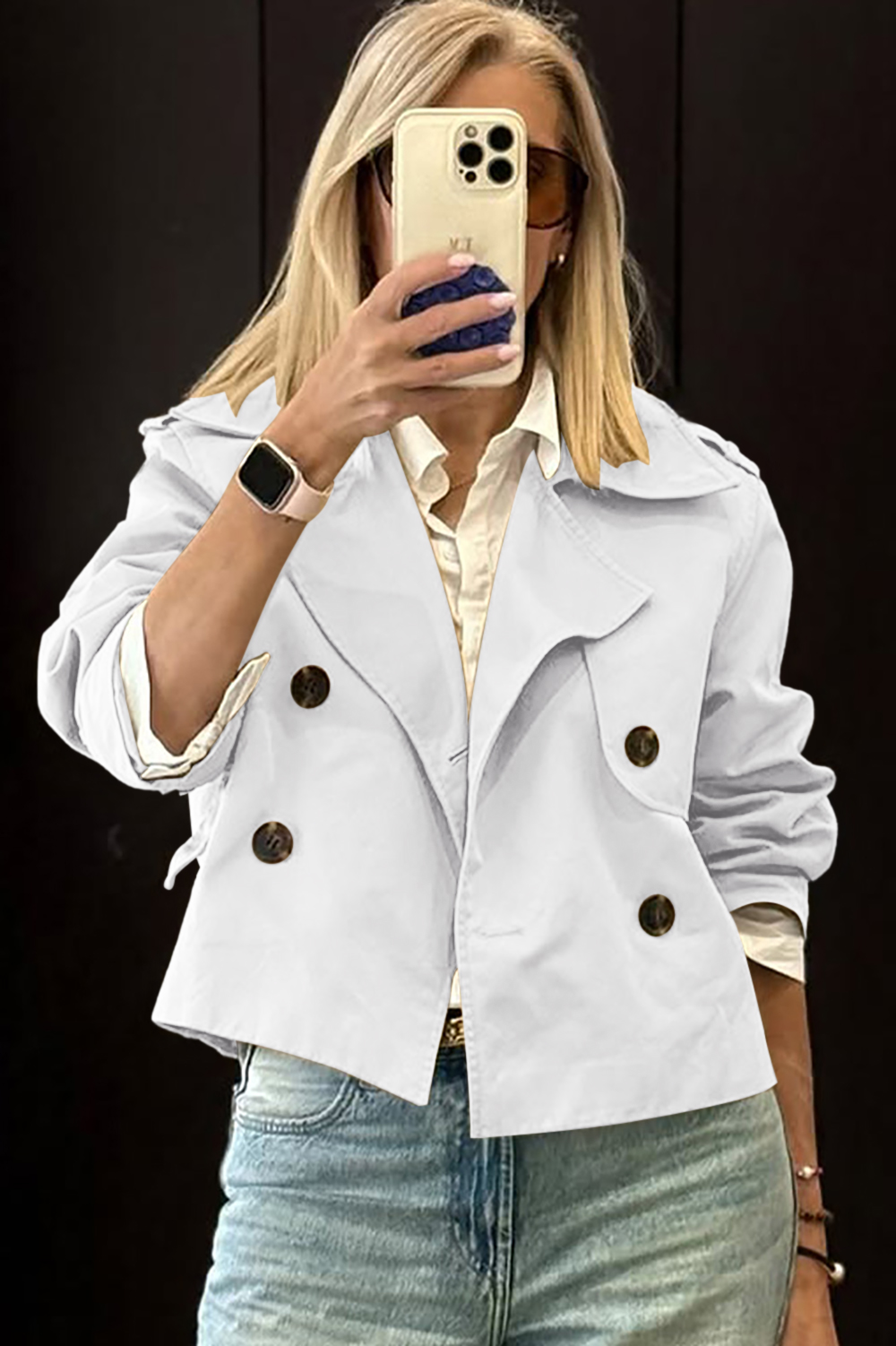 Women's Stylish Polo Short Jacket