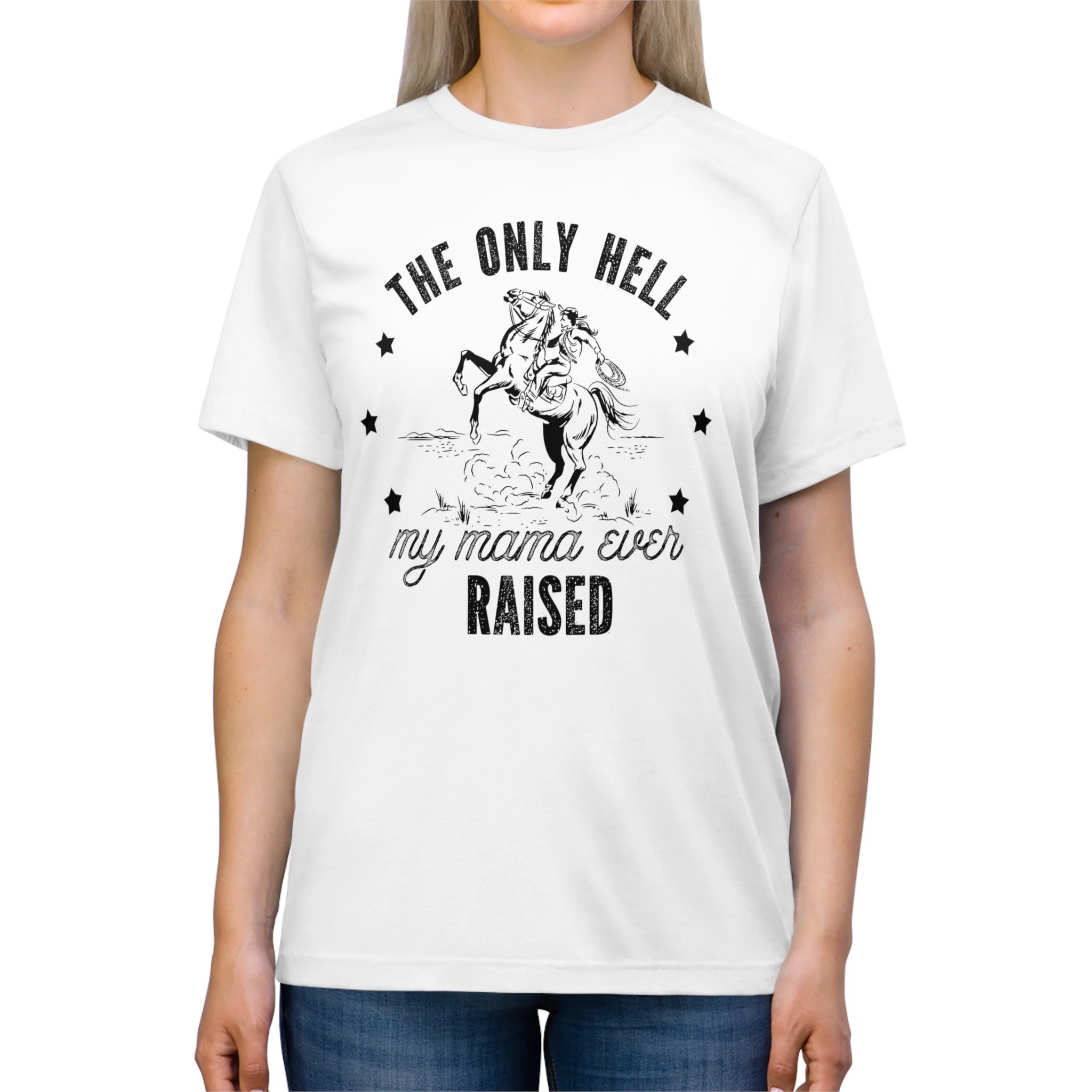 Mama Raised Hell Unisex Triblend Tee