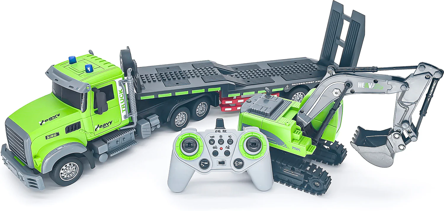 Remote-Control Scooper Truck with Flatbed