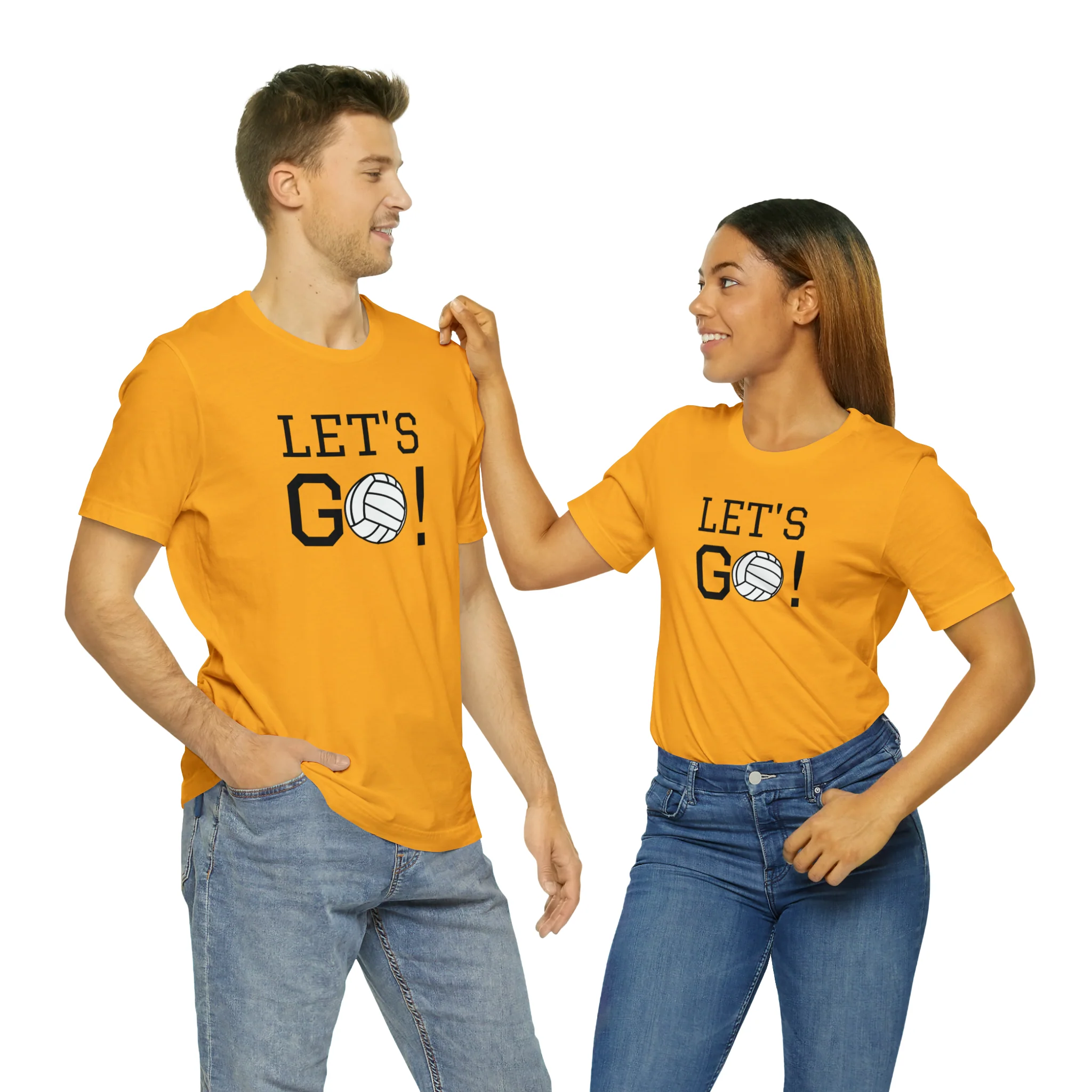 Let's Go! Volleyball Unisex Jersey Short Sleeve Tee