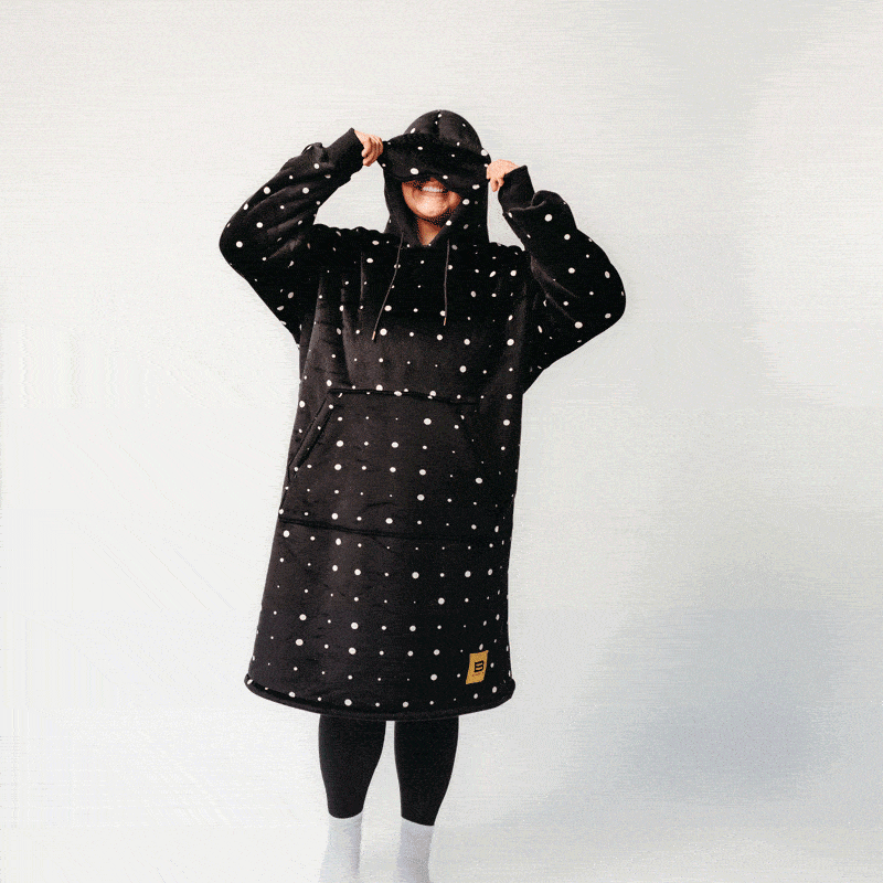 Wearable blanket Oversized with sherpa lining One size fits most.