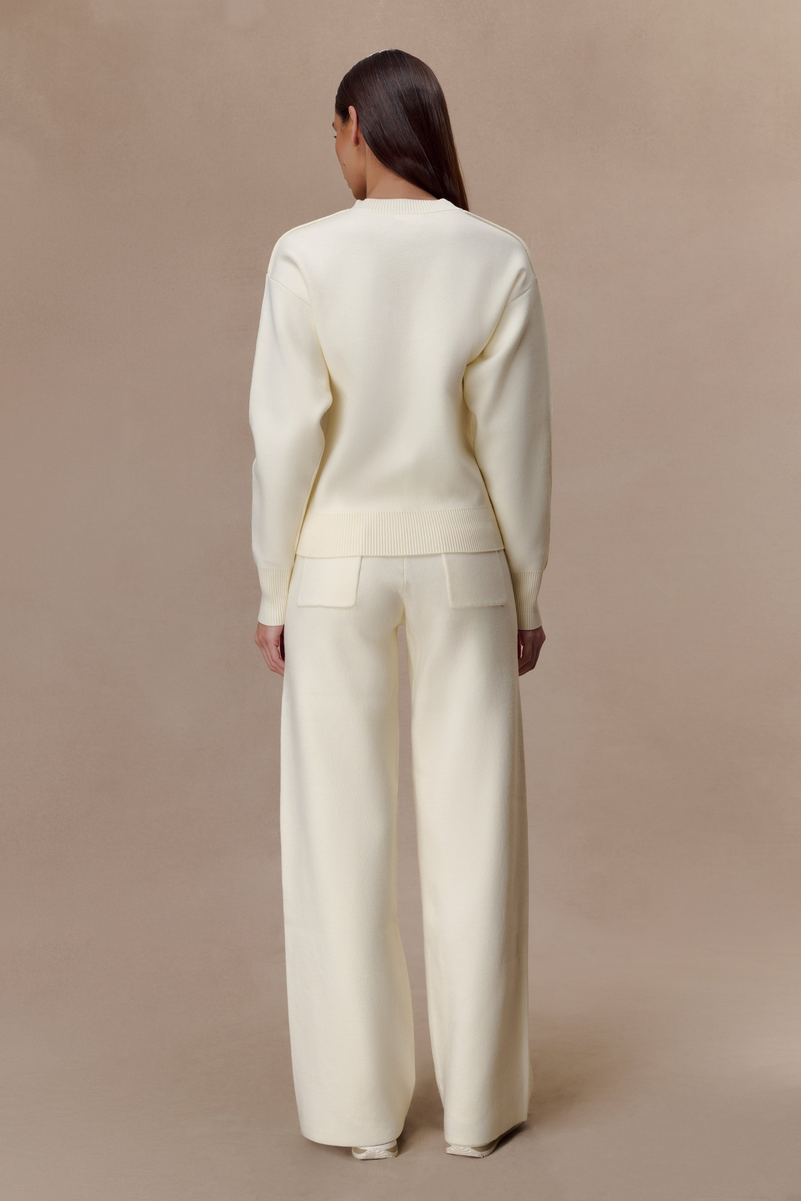 Ivory Knit Trouser