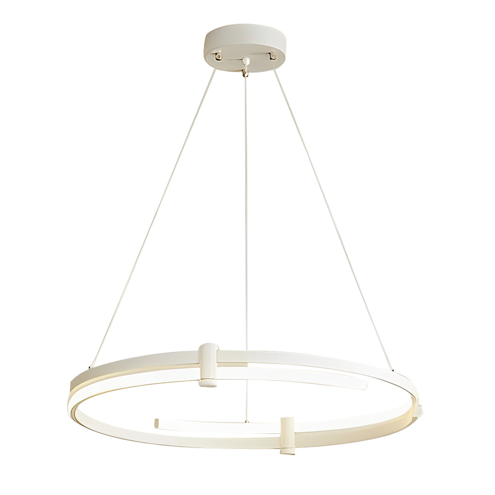 Minimalist Round Stepless Dimming with Remote LED Nordic Chandelier