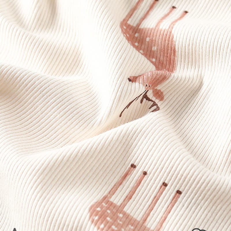 Baby Deer Soft Beige Romper