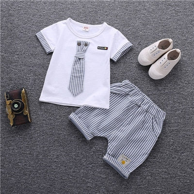 Summer Cartoon Baby Boy Clothes Set