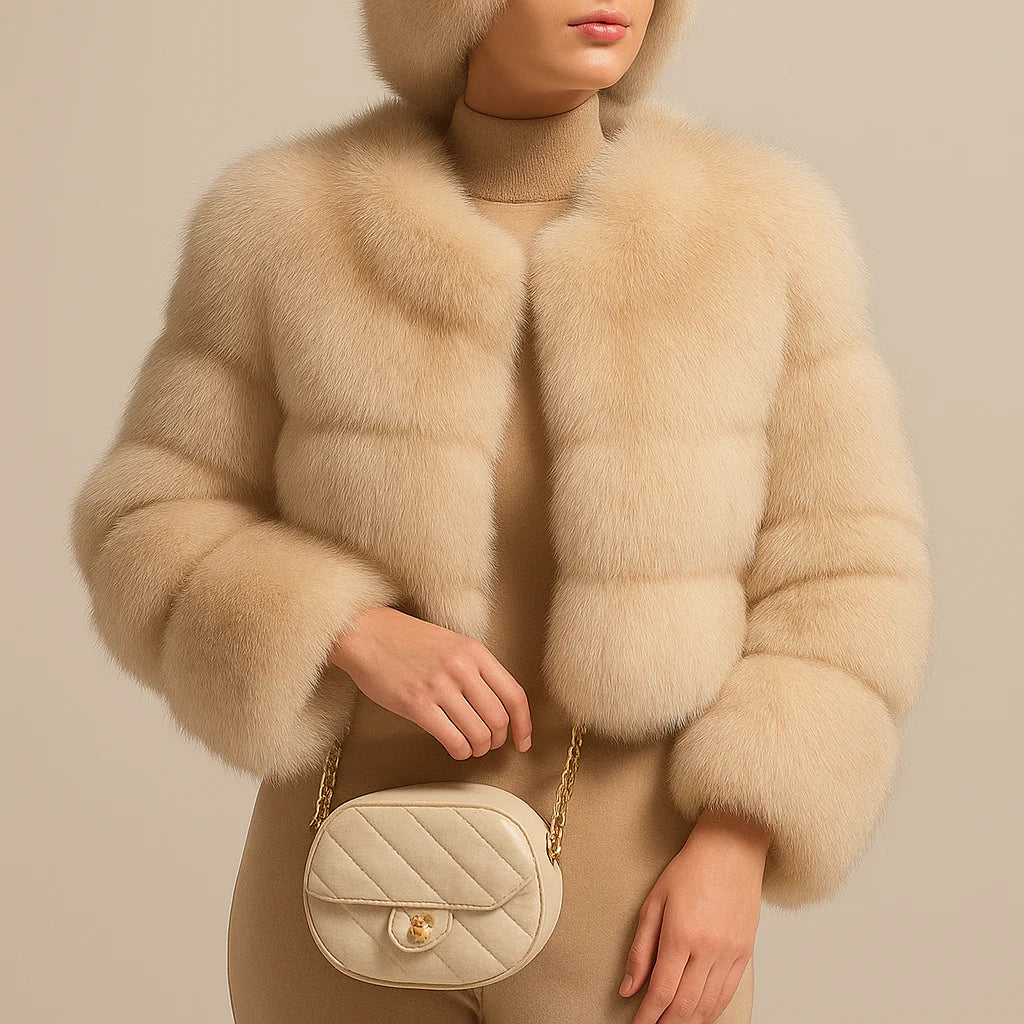 Celestial Plush Crop Jacket