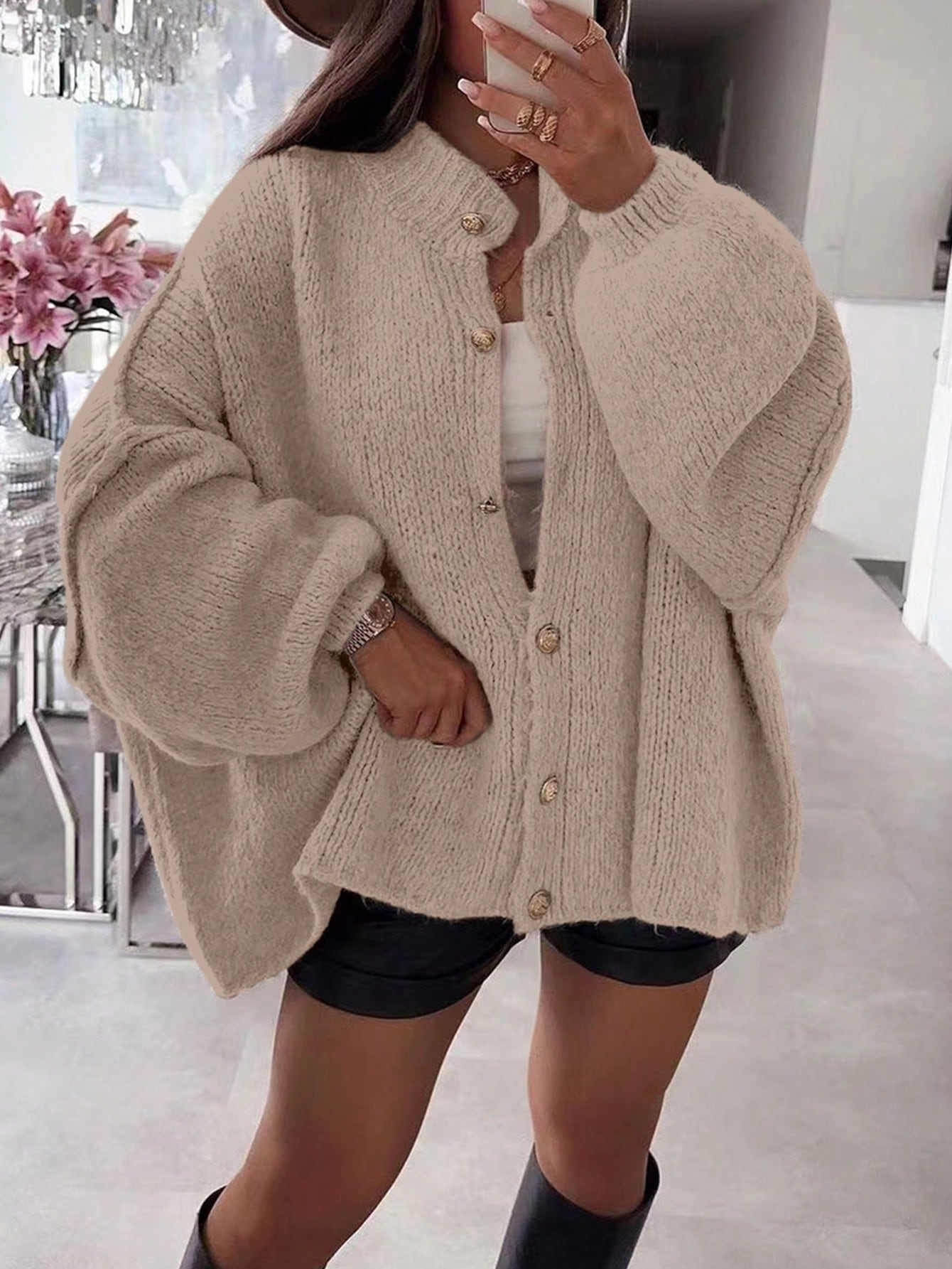 Women's Autumn/Winter Sweater, Fashion New Style - Minimalist Loose Fit Knit Cardigan