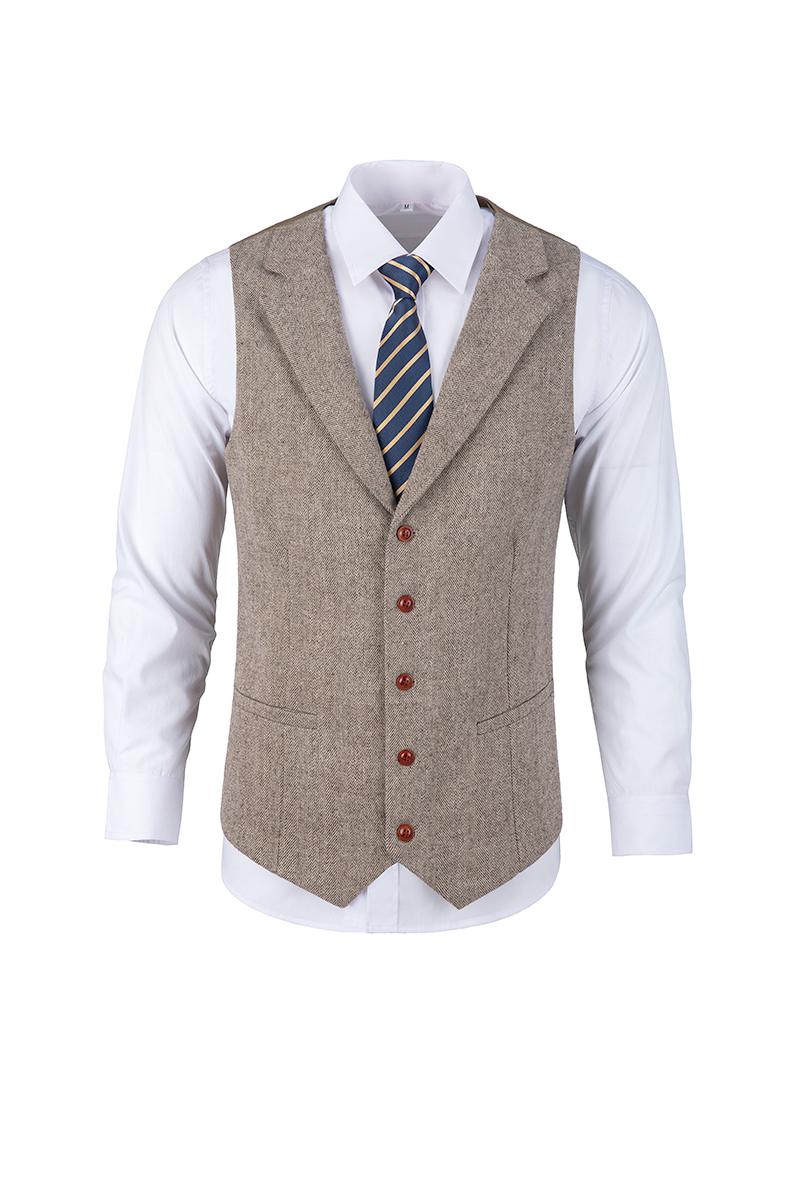 Men’s Vintage Tweed Vest