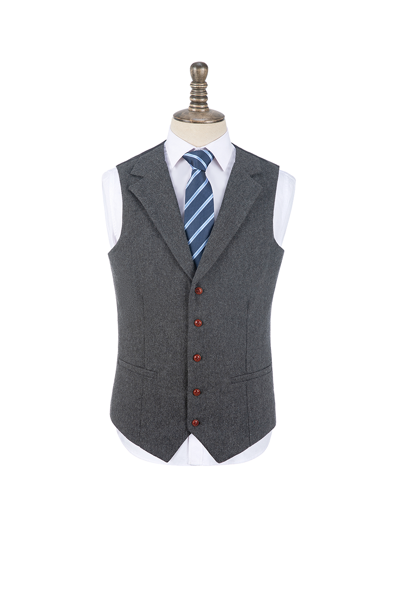 Men’s Vintage Tweed Vest