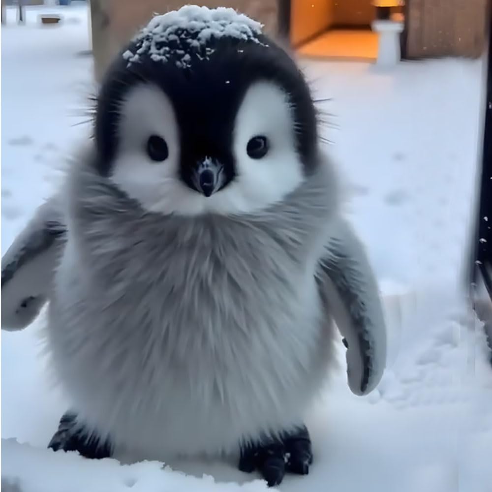 Realistic Plush Penguin