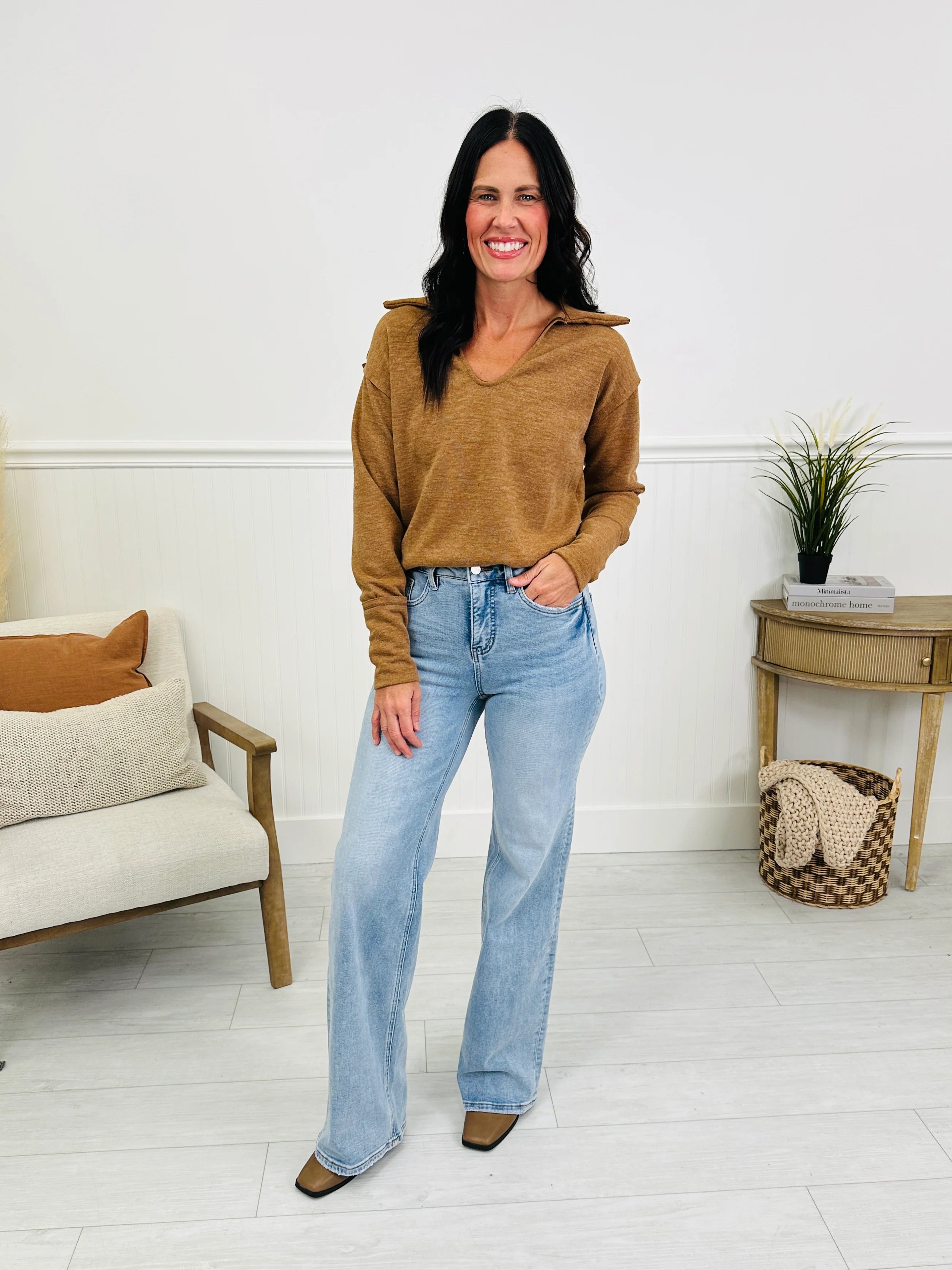 Your Best Side Wide Leg Tummy Control Jeans in Multiple Inseams