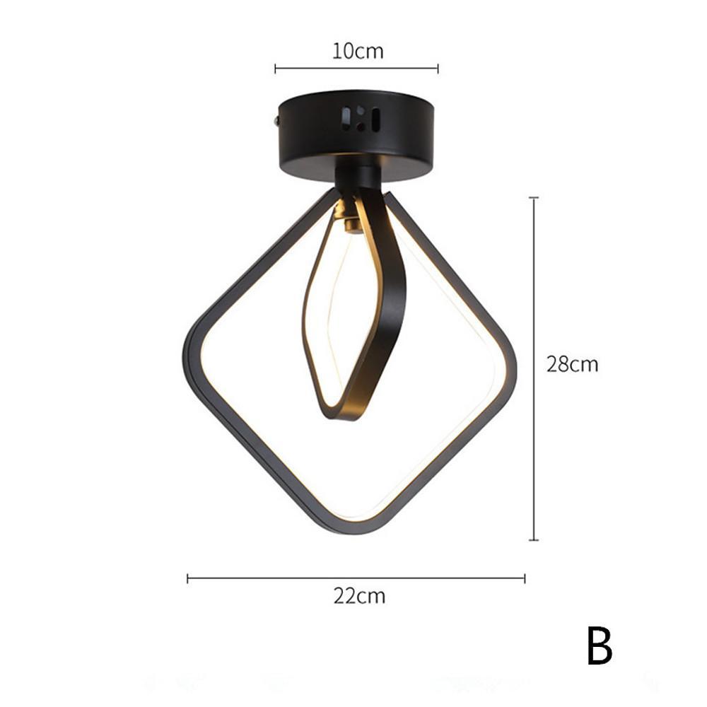 2 Ring Flush Mount Ceiling Light Minimalist Acrylic LED Light