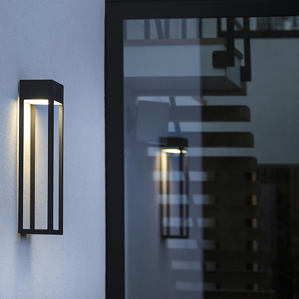 Minimalist Outdoor Waterproof Villa Courtyard Hollow Design LED Exterior Wall Lamp