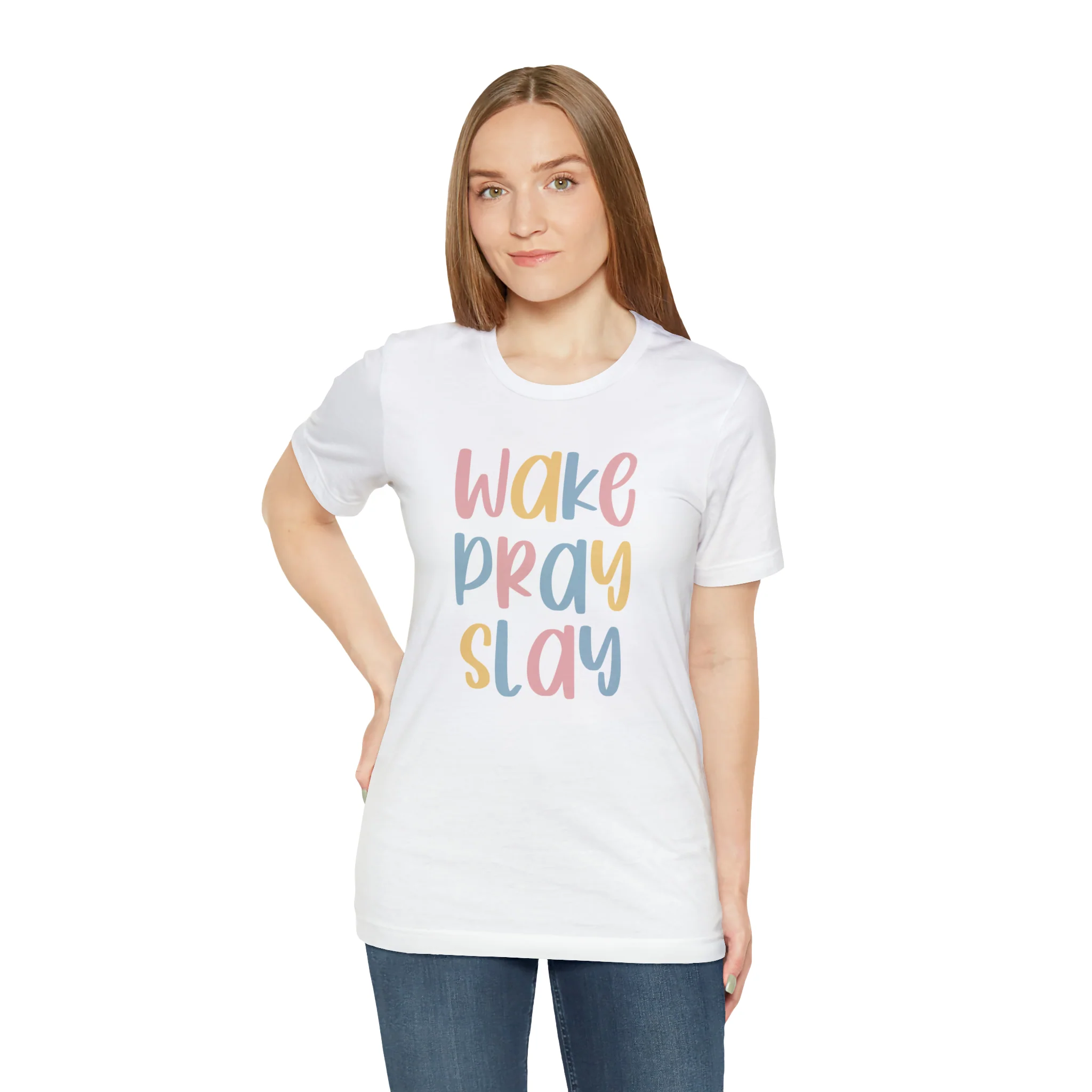 Wake Pray Slay Unisex Jersey Short Sleeve Tee