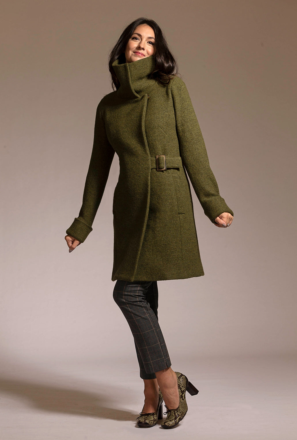 LODEN COWL NECK COAT