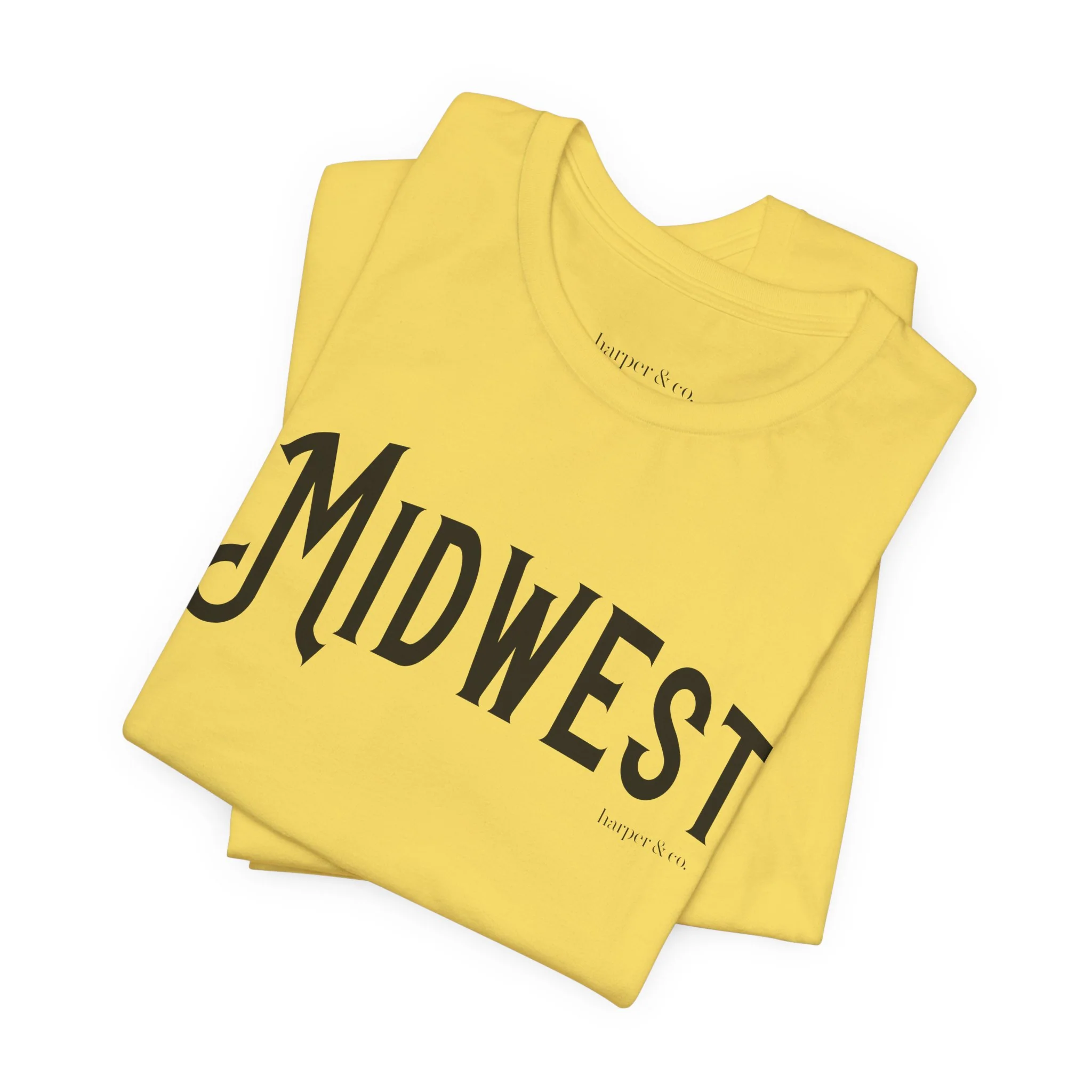 Midwest Unisex Jersey Tee - Casual Soft Cotton Short Sleeve Shirt