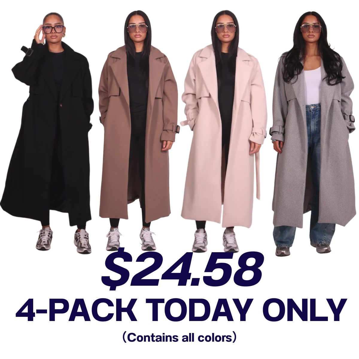 🔥Last Day 95% OFF🔥Women‘s winter trench