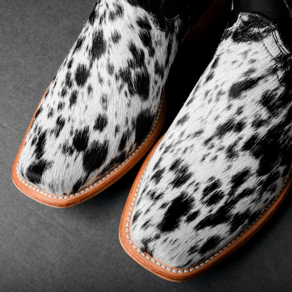 Genuine Cowhide Boots - Cutter Toe