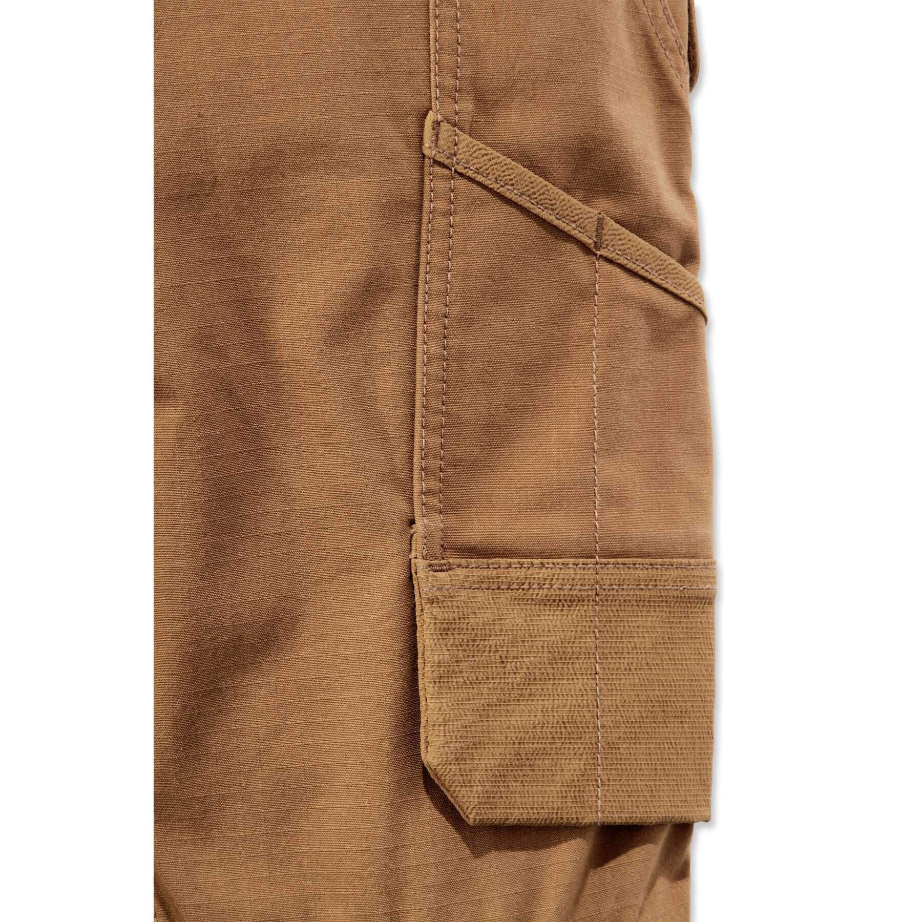 CHT Steel Relaxed Fit Double Front Multi-Pocket Cargo Trousers 103337 Brown