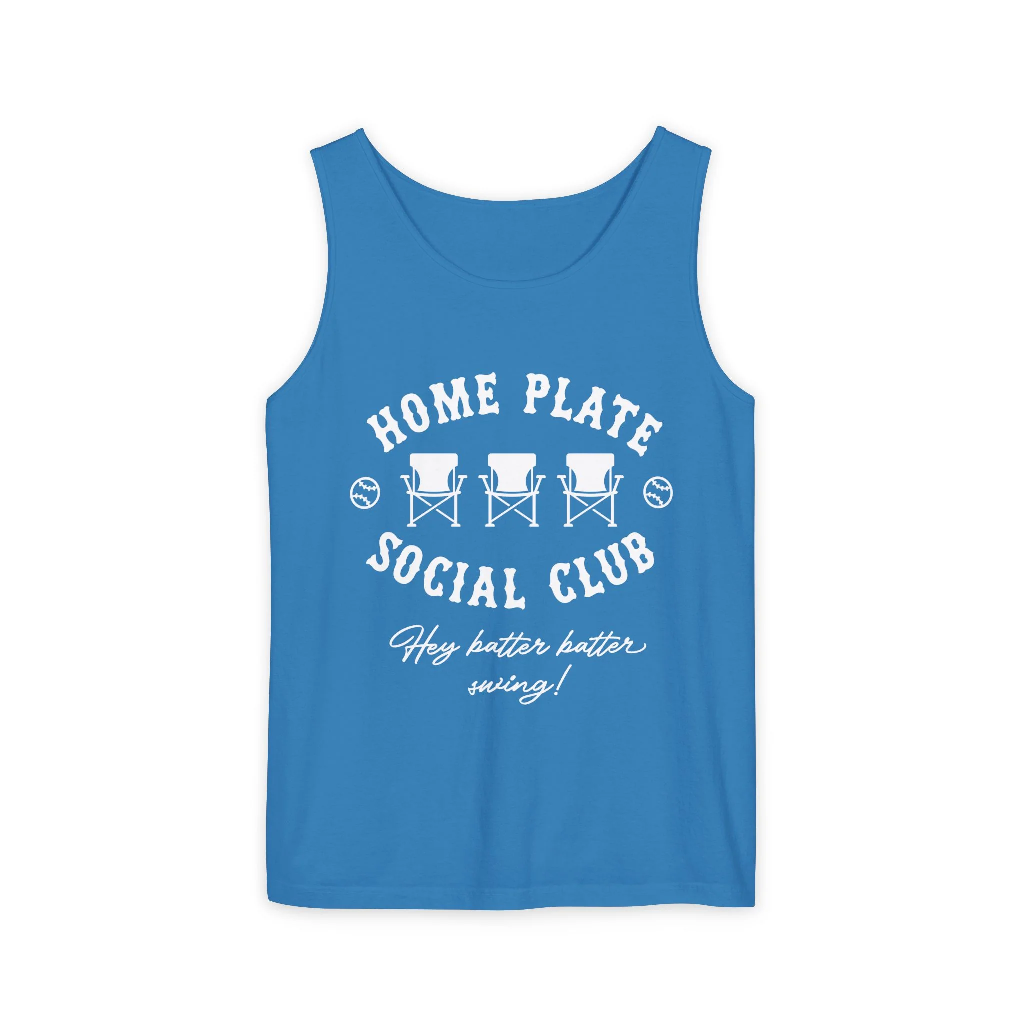 Home Plate Social Club Comfort Color Unisex Garment-Dyed Tank Top
