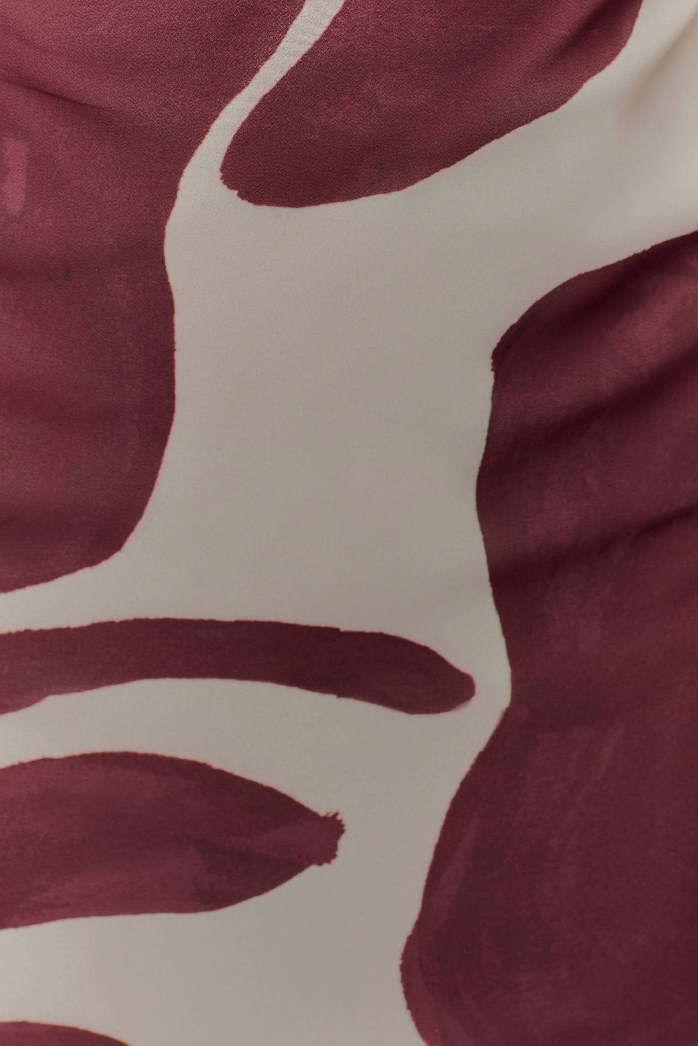 Print Strapless Chiffon Maxi Dress