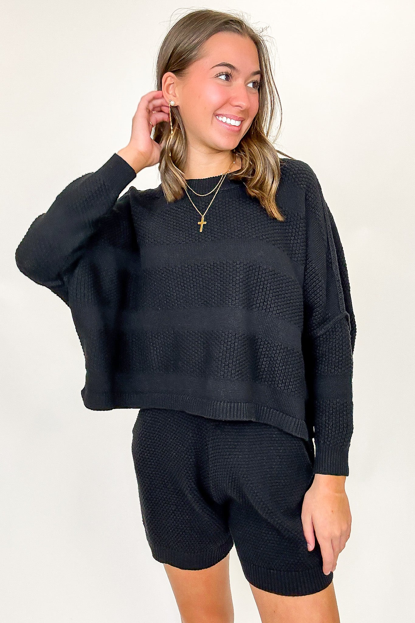 Ease Relaxed Fit Knit Top and Shorts Set