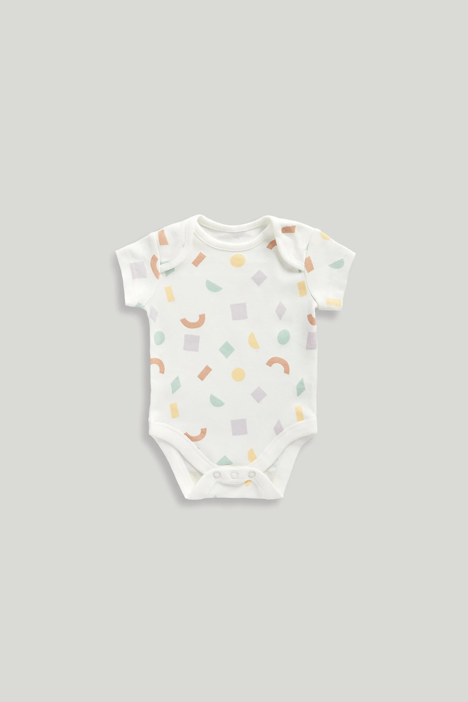 5 Pack Shapes Short-Sleeved Bodysuits