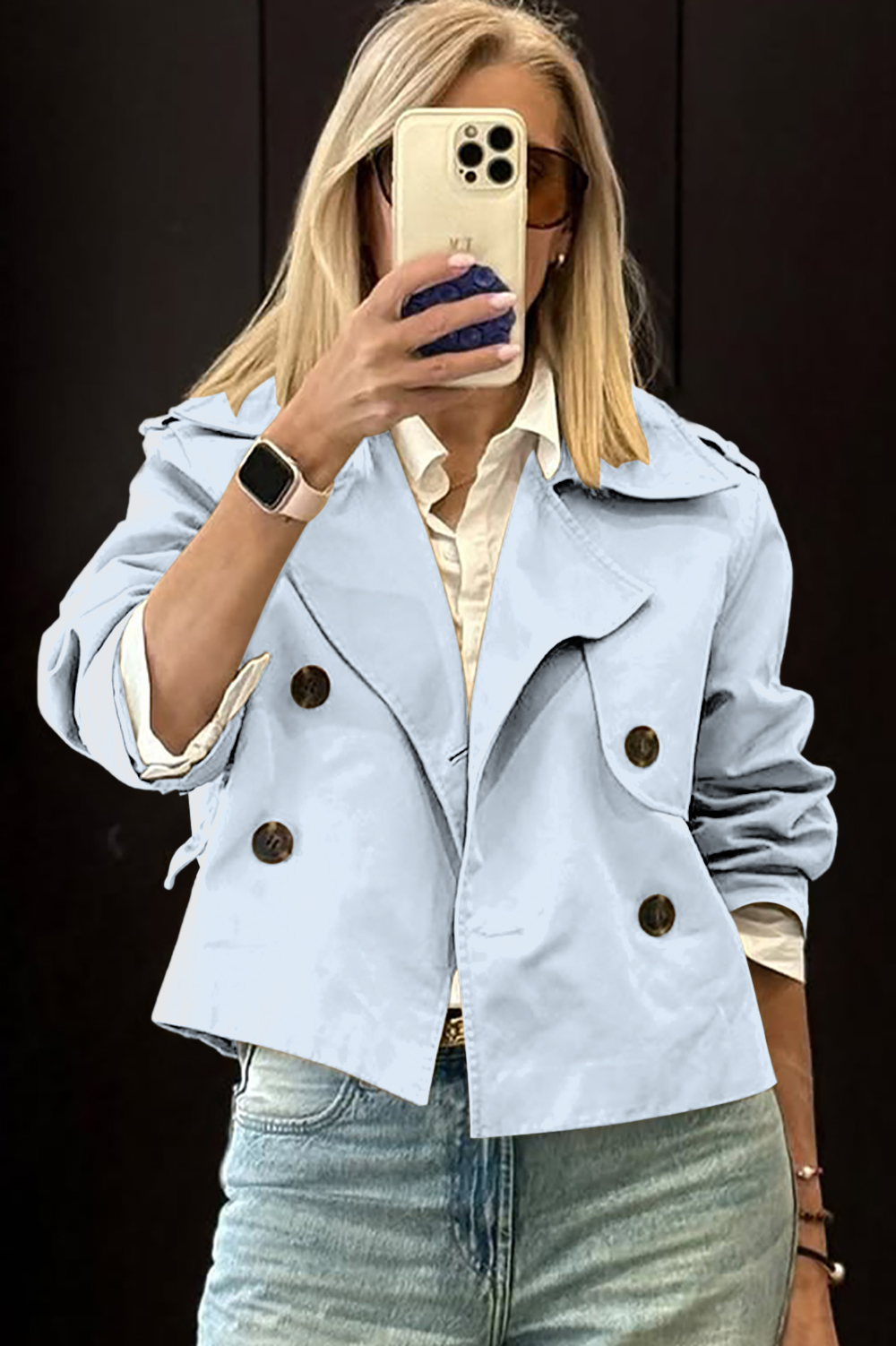 Women's Stylish Polo Short Jacket