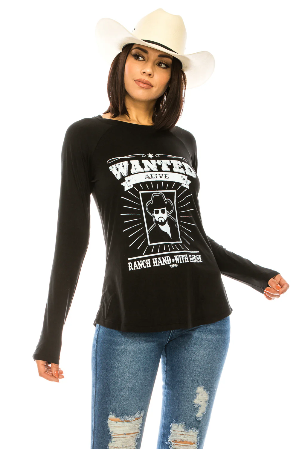 WANTED RANCH HAND LONG SLEEVE