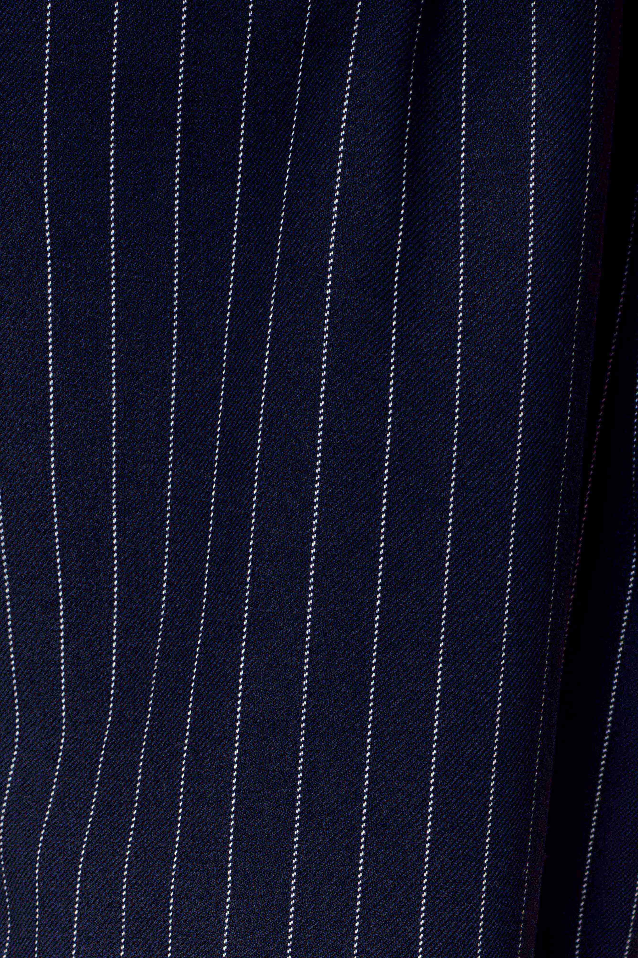 Pinstripe Pleated Wide Leg Pants