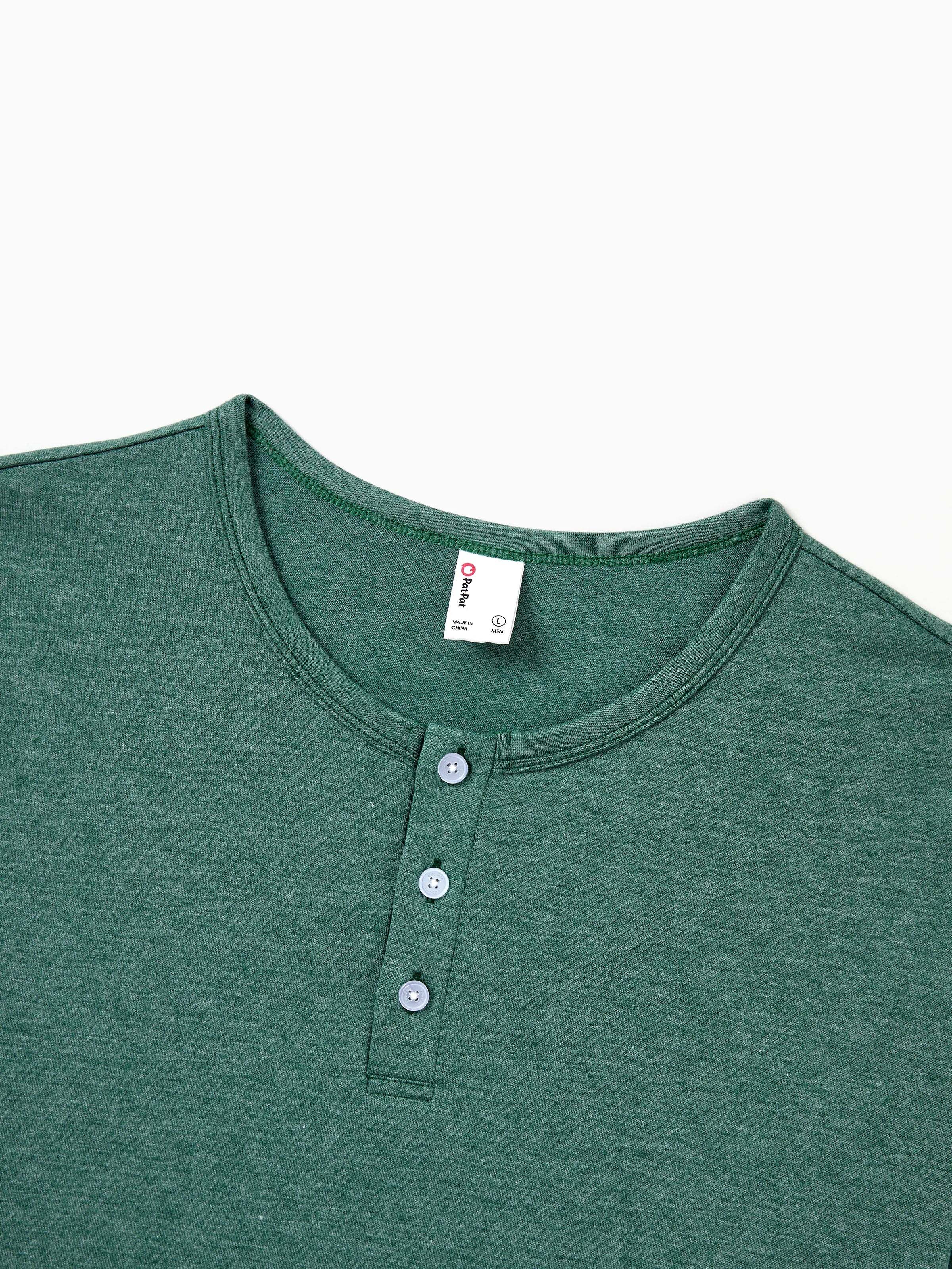 Christmas Matching Family Pajamas Set Reindeer and Santa Claus PJS with Christmas Socks Green