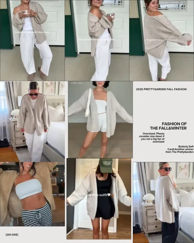 Women's autumn oversized long cardigan sweater