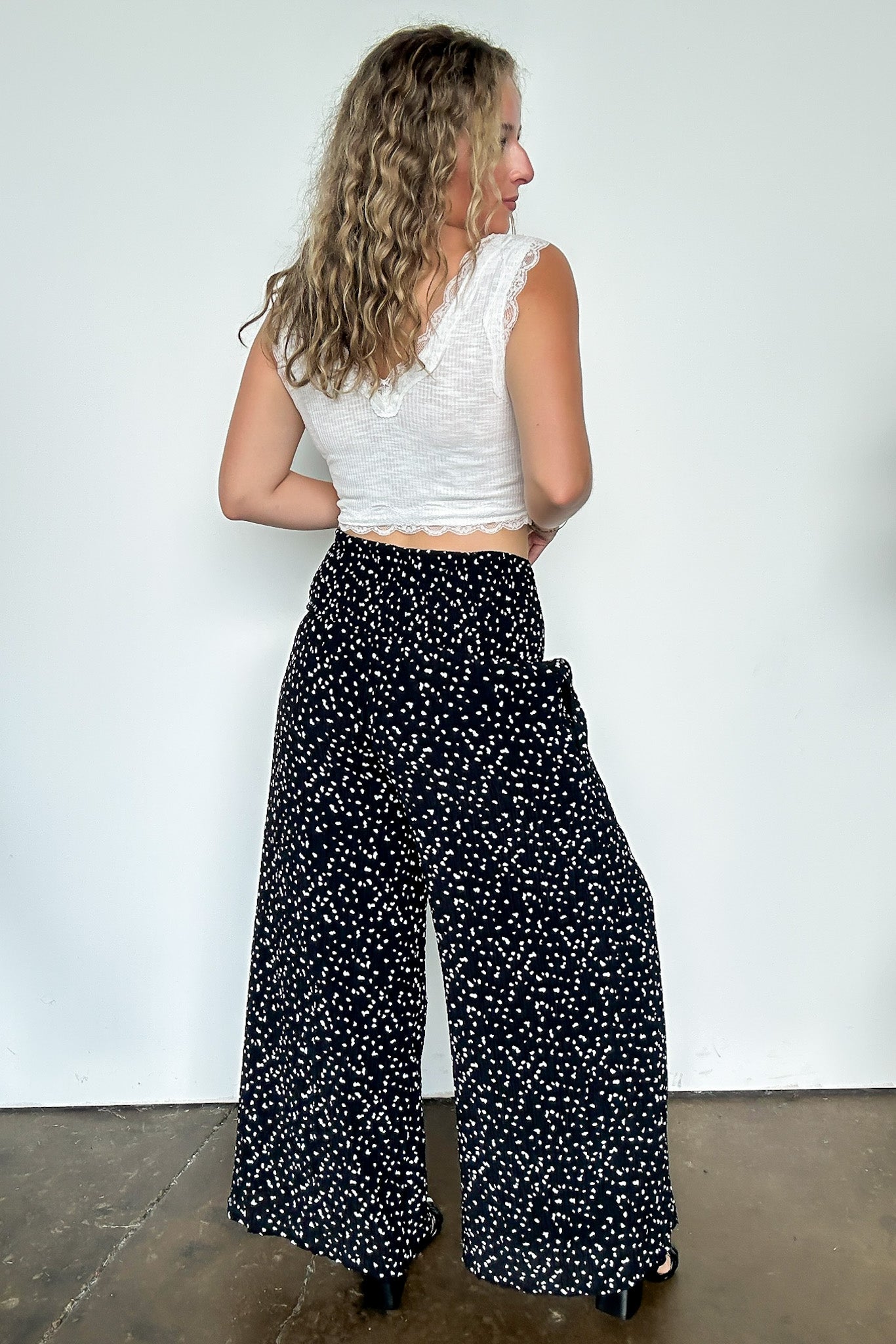 Flare High Waist Flowy Pants