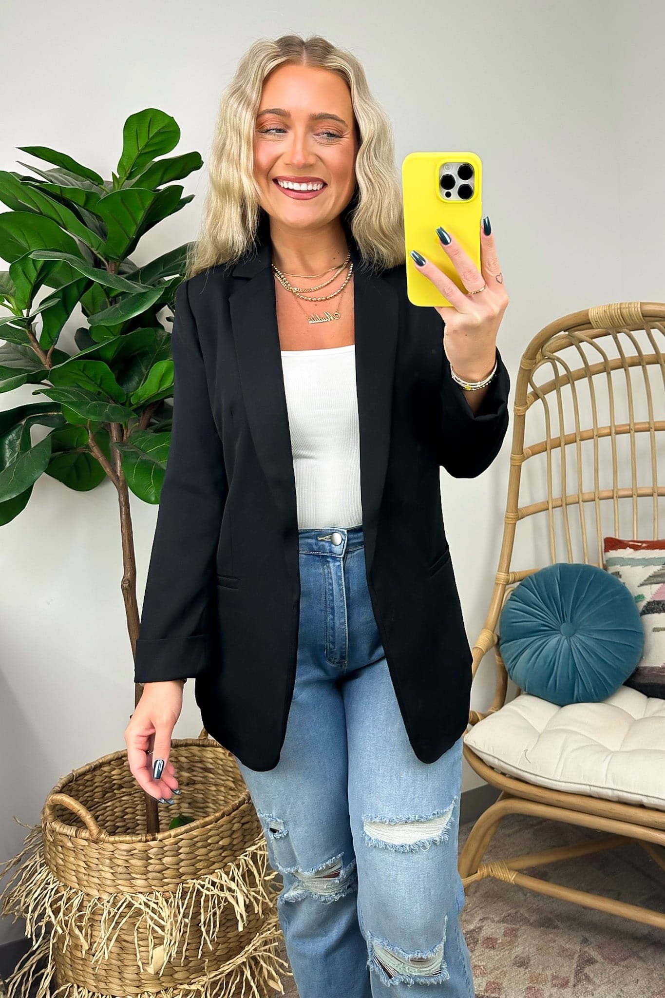 Officially Impressive Long Sleeve Classic Blazer