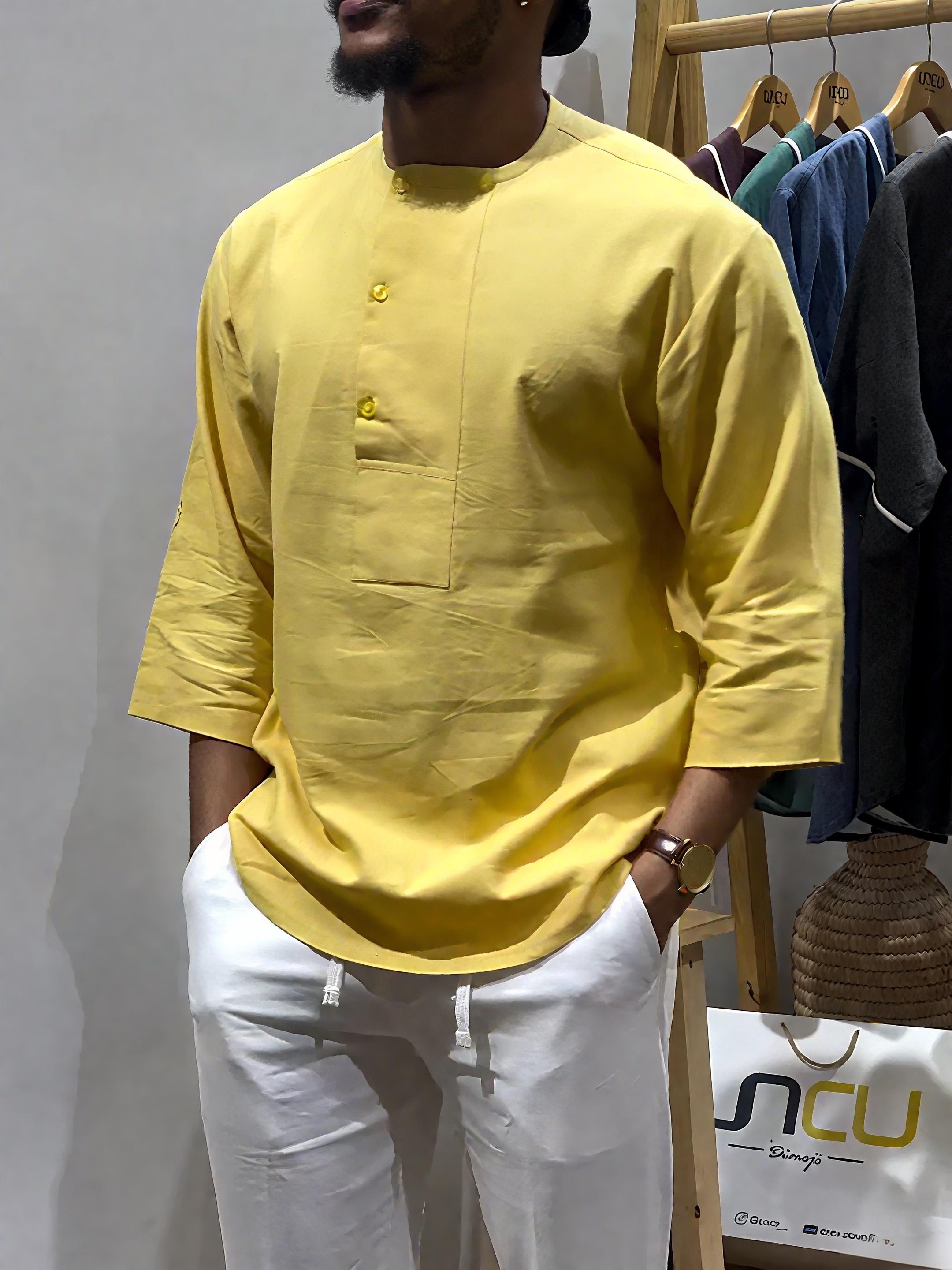 Men's Exclusive Design Cotton and Linen Trousers