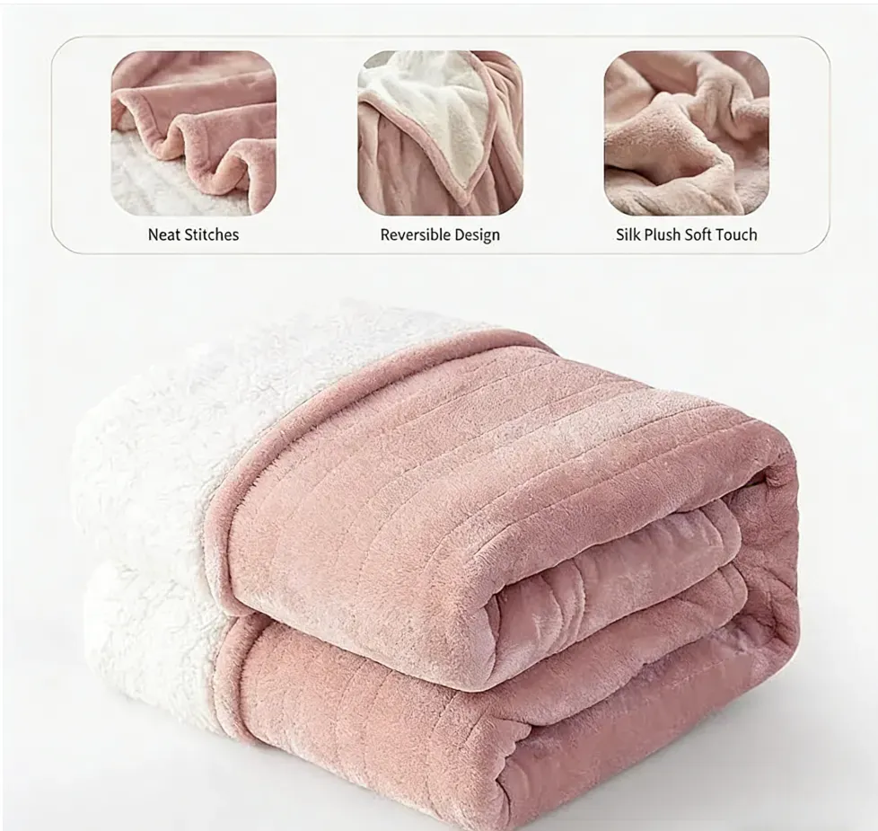 ❄️Wearable Luxury Sheepskin Blanket, Unisex Bathrobe & with Sleeves and Foot Bags🎄