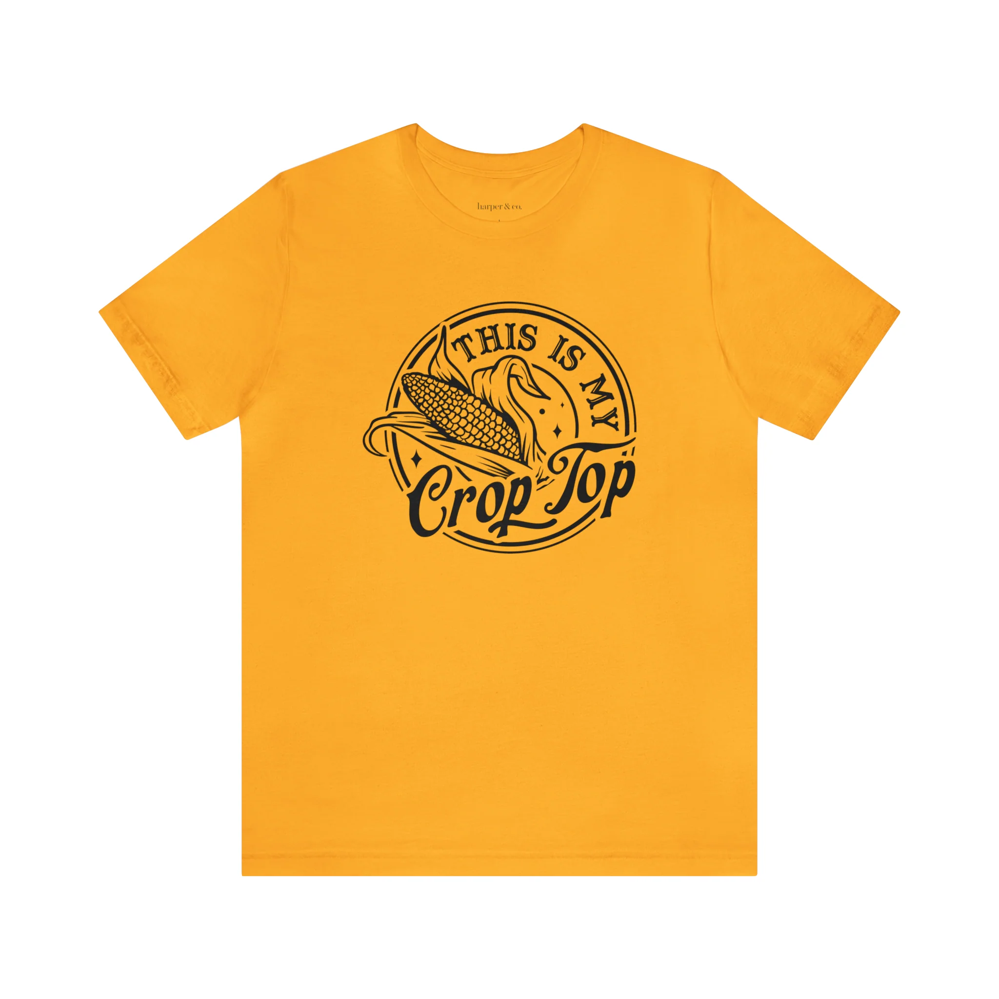 Crop Top Unisex Jersey Short Sleeve Tee