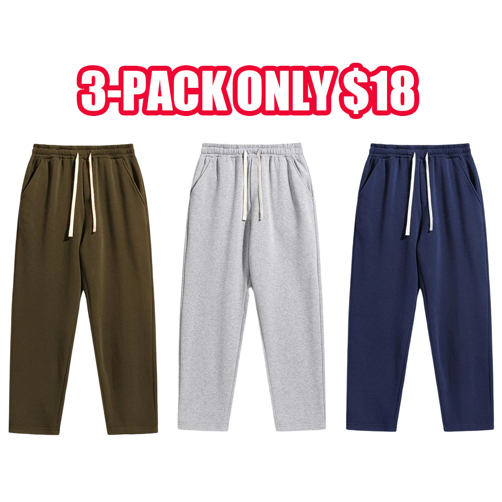 Men's Solid Fashion Sweatpants, Versatile Year-Round Wear
