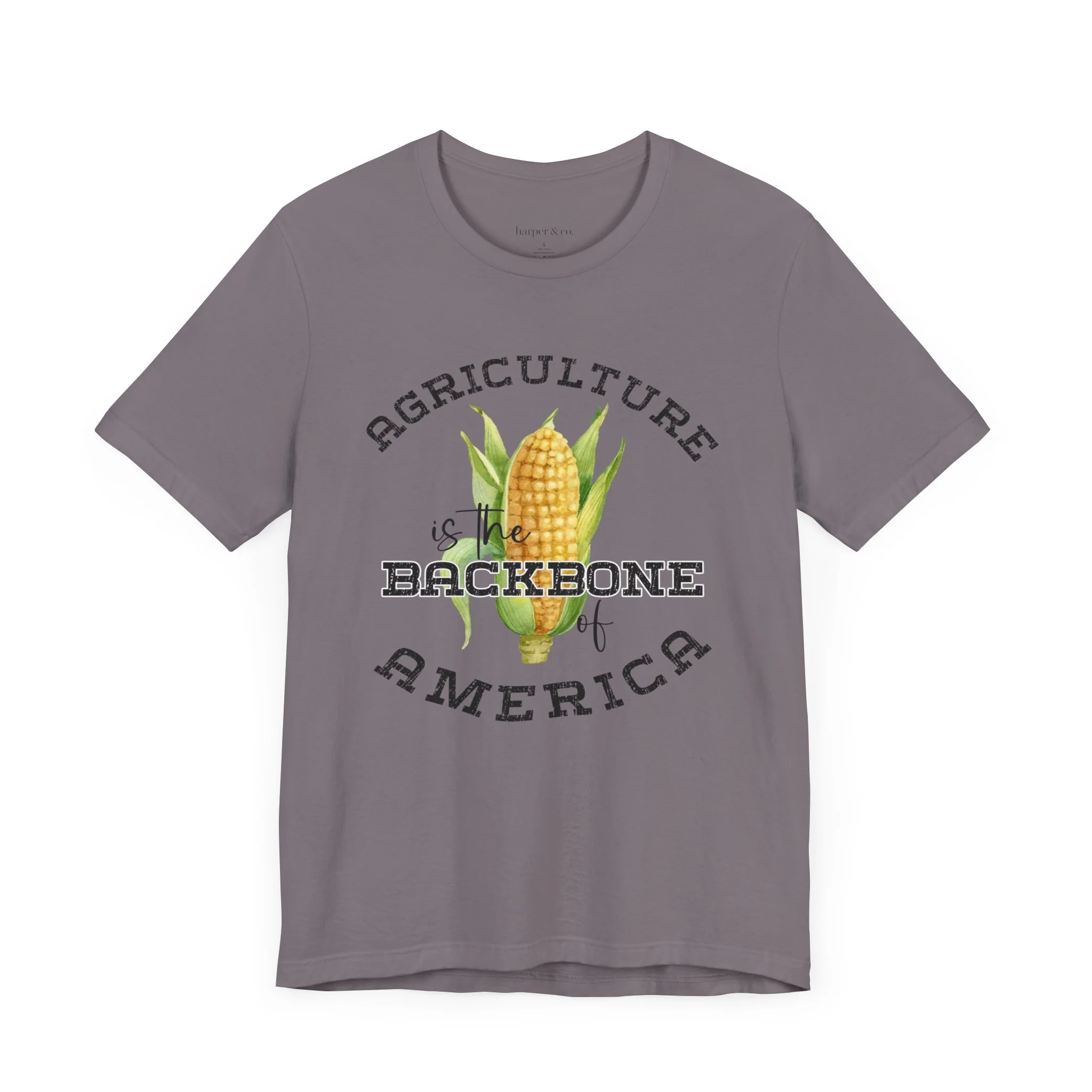 Agriculture is the Backbone Bella Canvas Jersey Short Sleeve Tee - Multiple Colors