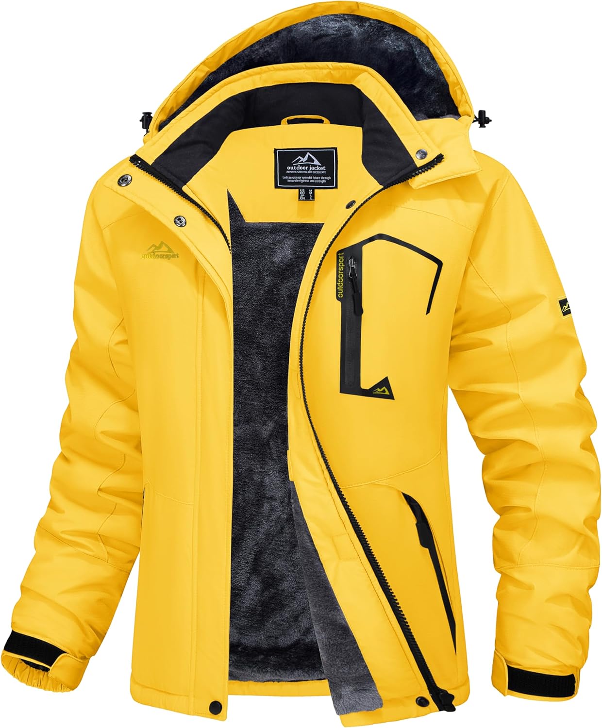 Ski Jacket Waterproof Insulated Snow Coat with Hood