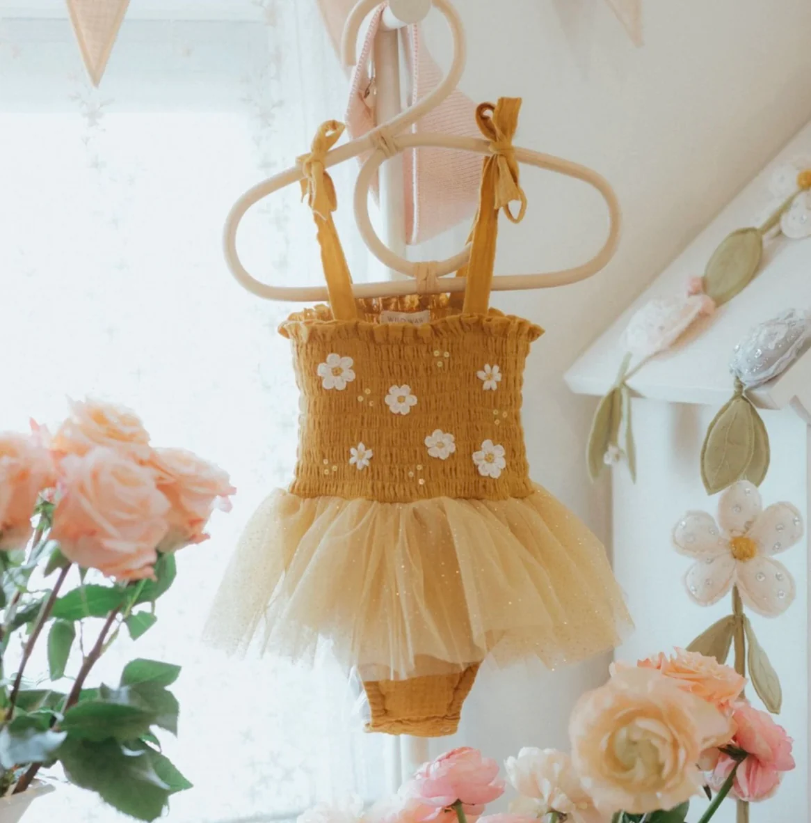 Boho Daisies Tutu - Mustard