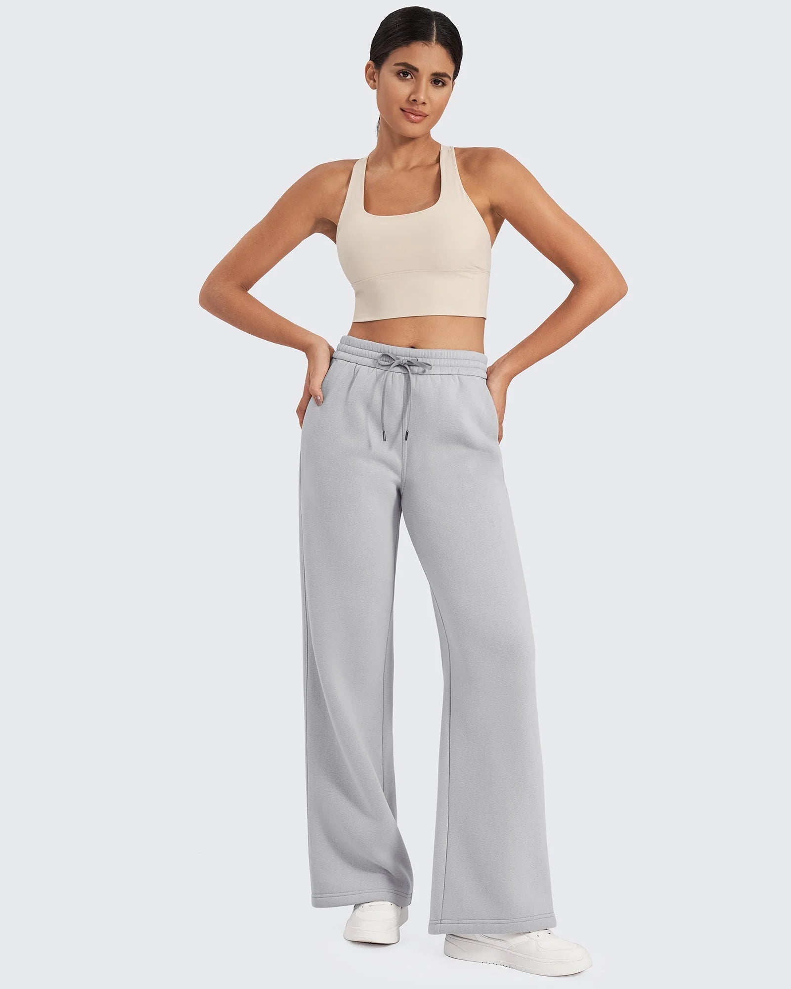 Flurrylux Fleece Lined Drawstring High-Waist Pants