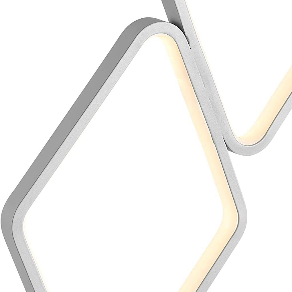 5 Rhombic Rings Touch Three Step Dimming LED Modern Floor Lamps Tall Lamp