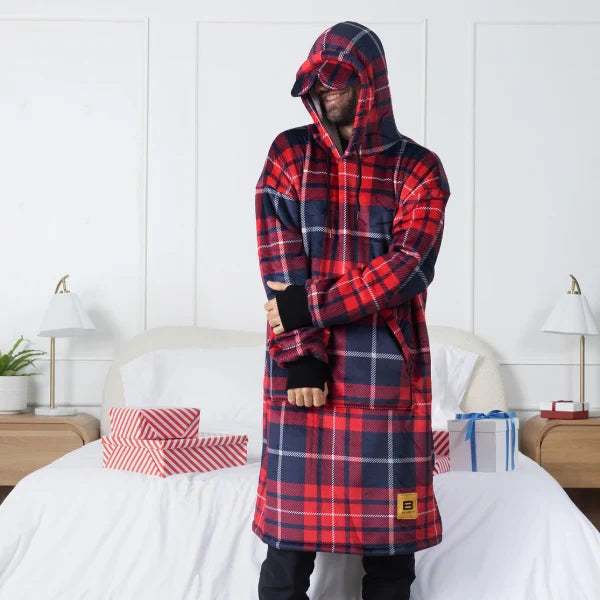 Wearable blanket Oversized with sherpa lining One size fits most.