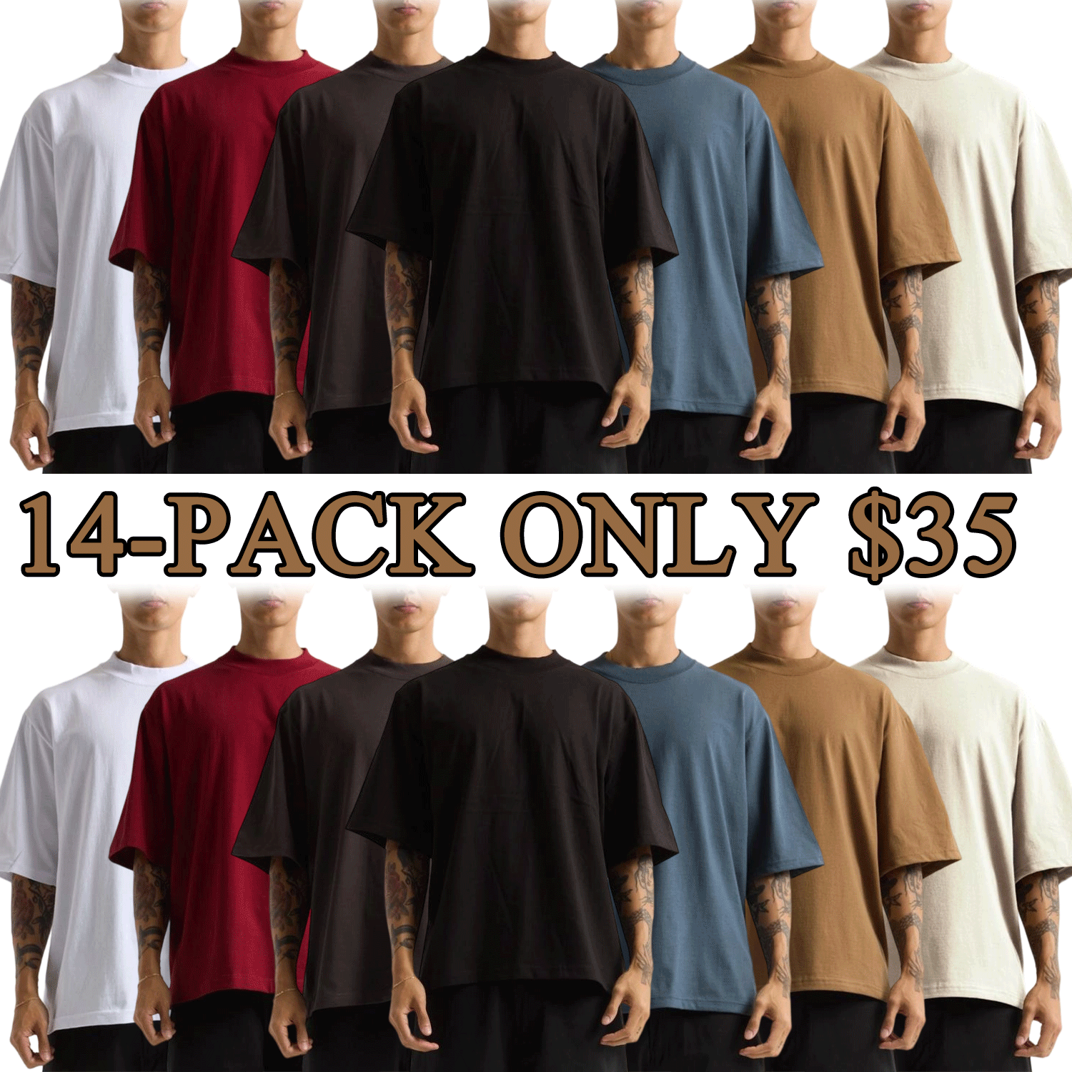 t Men’s Heavyweight Oversized Cotton T-Shirt