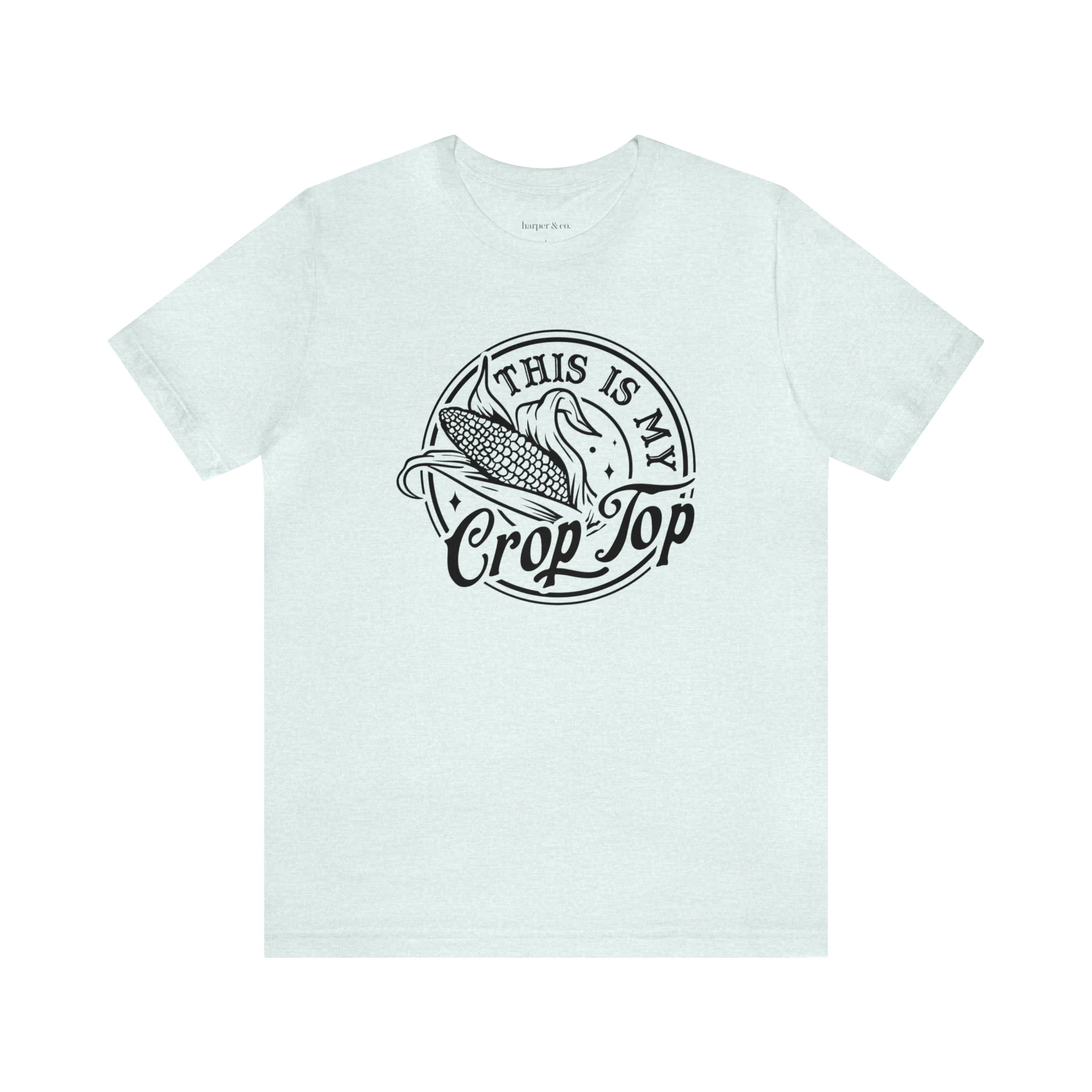 Crop Top Unisex Jersey Short Sleeve Tee