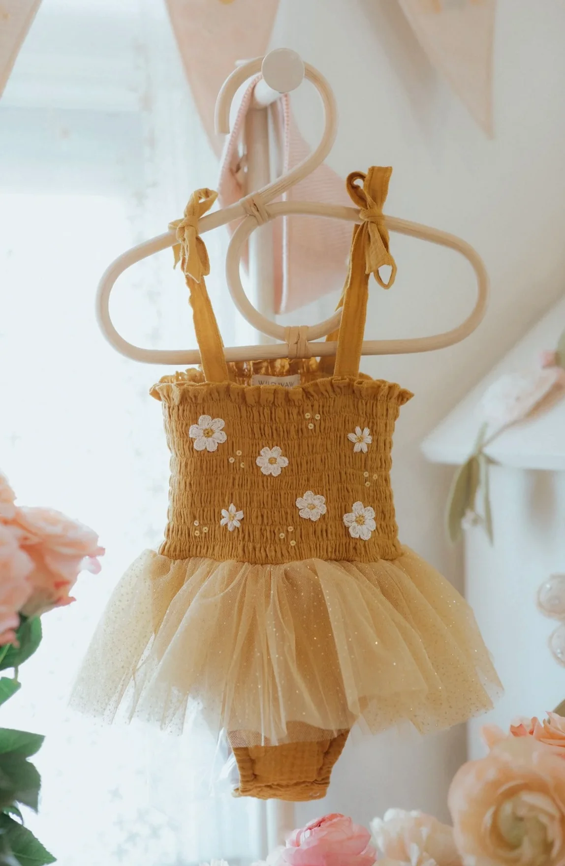 Boho Daisies Tutu - Mustard