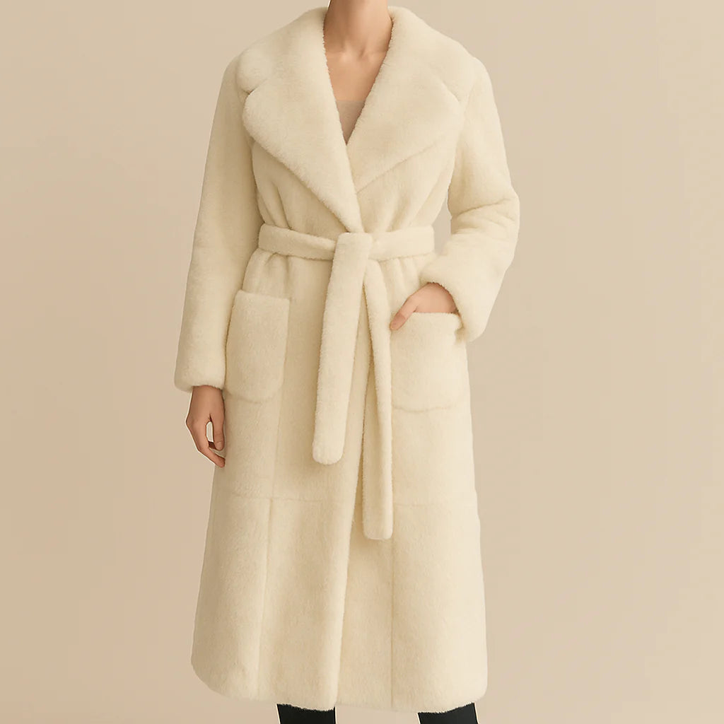 Velvet Luxe Belted Coat