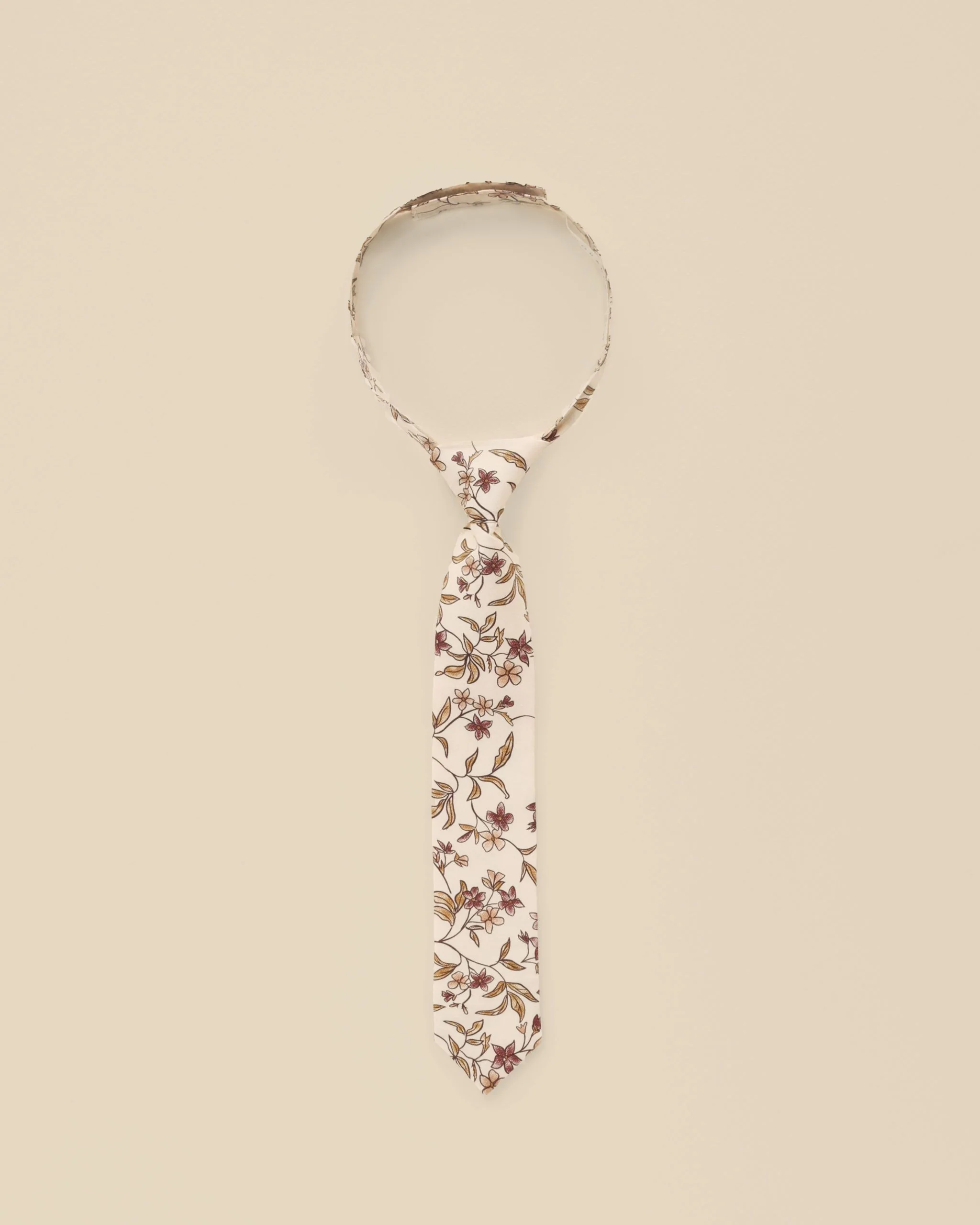 Skinny Tie || Fig Floral